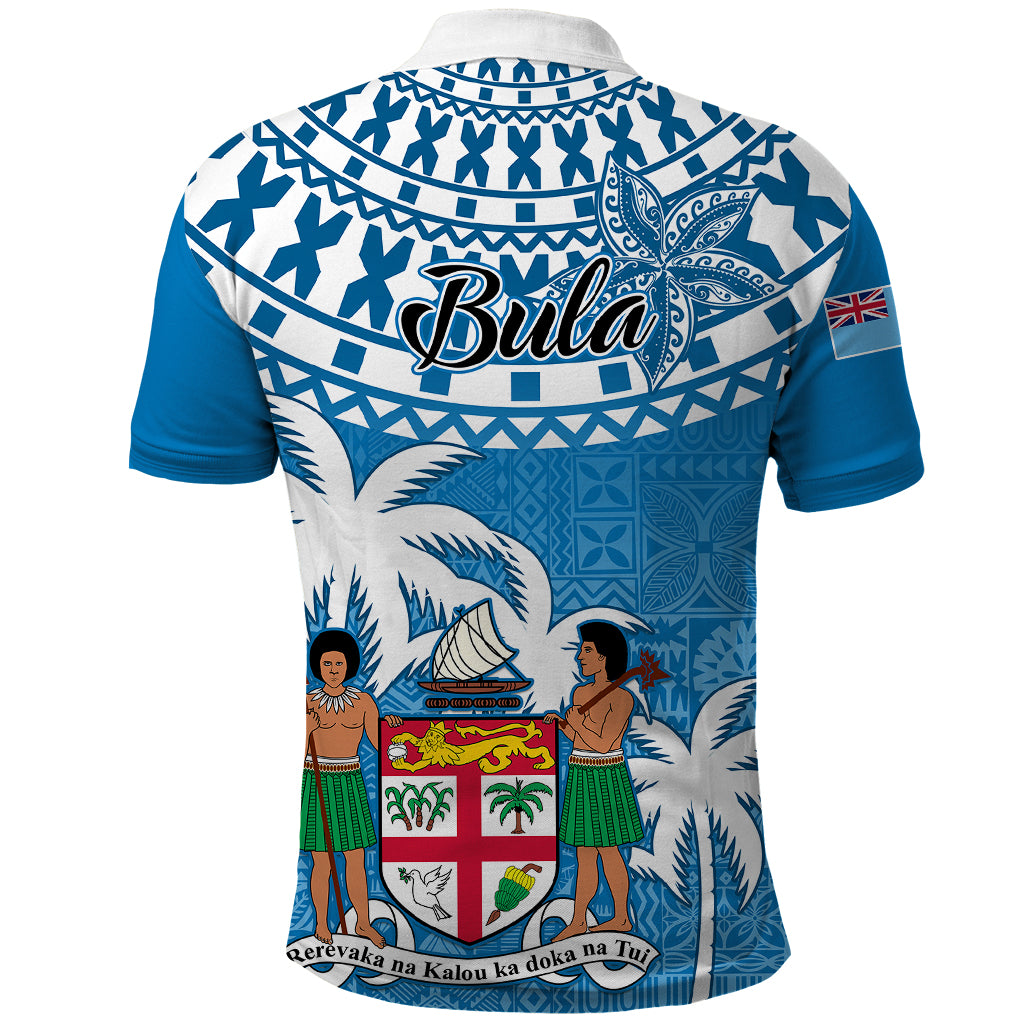 Fiji Polo Shirt Bula Fijian Tapa Pattern - Wonder Print Shop