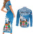 Personalised Fiji Couples Matching Short Sleeve Bodycon Dress and Long Sleeve Button Shirts Bula Fijian Tapa Pattern - Wonder Print Shop