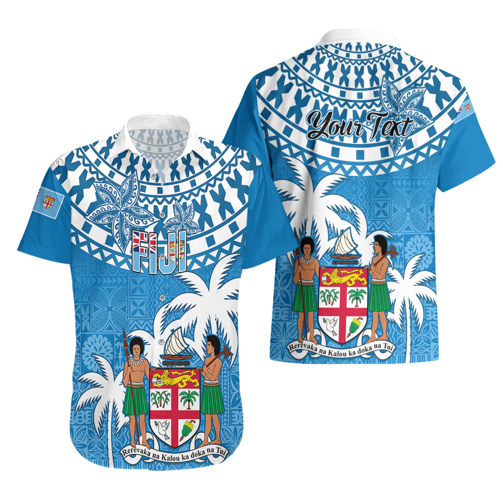 Personalised Fiji Hawaiian Shirt Bula Fijian Tapa Pattern - Wonder Print Shop