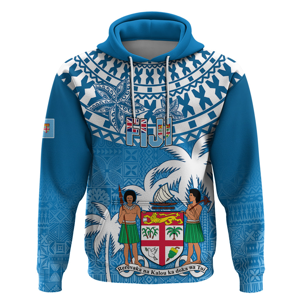 Personalised Fiji Hoodie Bula Fijian Tapa Pattern - Wonder Print Shop
