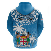 Personalised Fiji Hoodie Bula Fijian Tapa Pattern - Wonder Print Shop