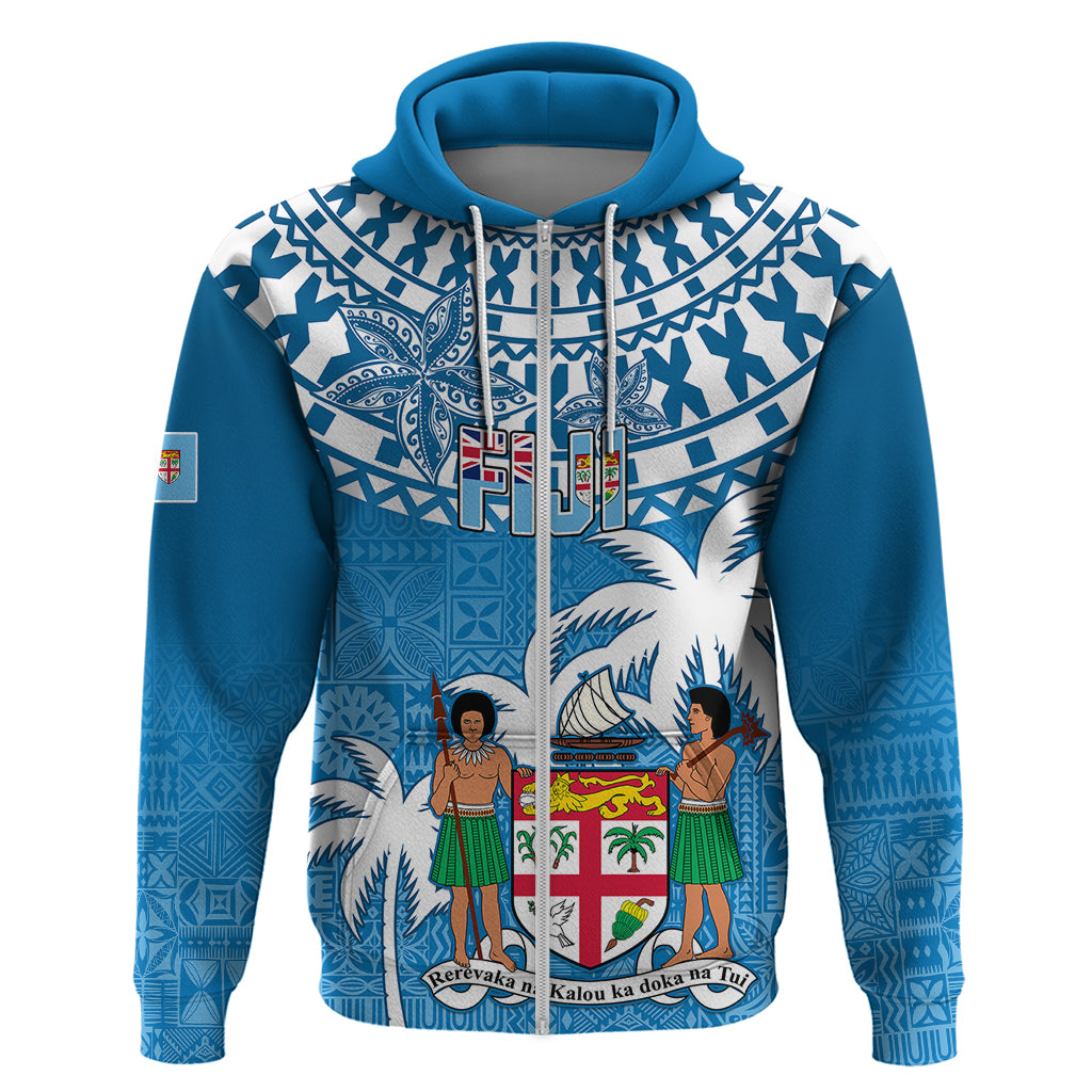 Personalised Fiji Hoodie Bula Fijian Tapa Pattern - Wonder Print Shop