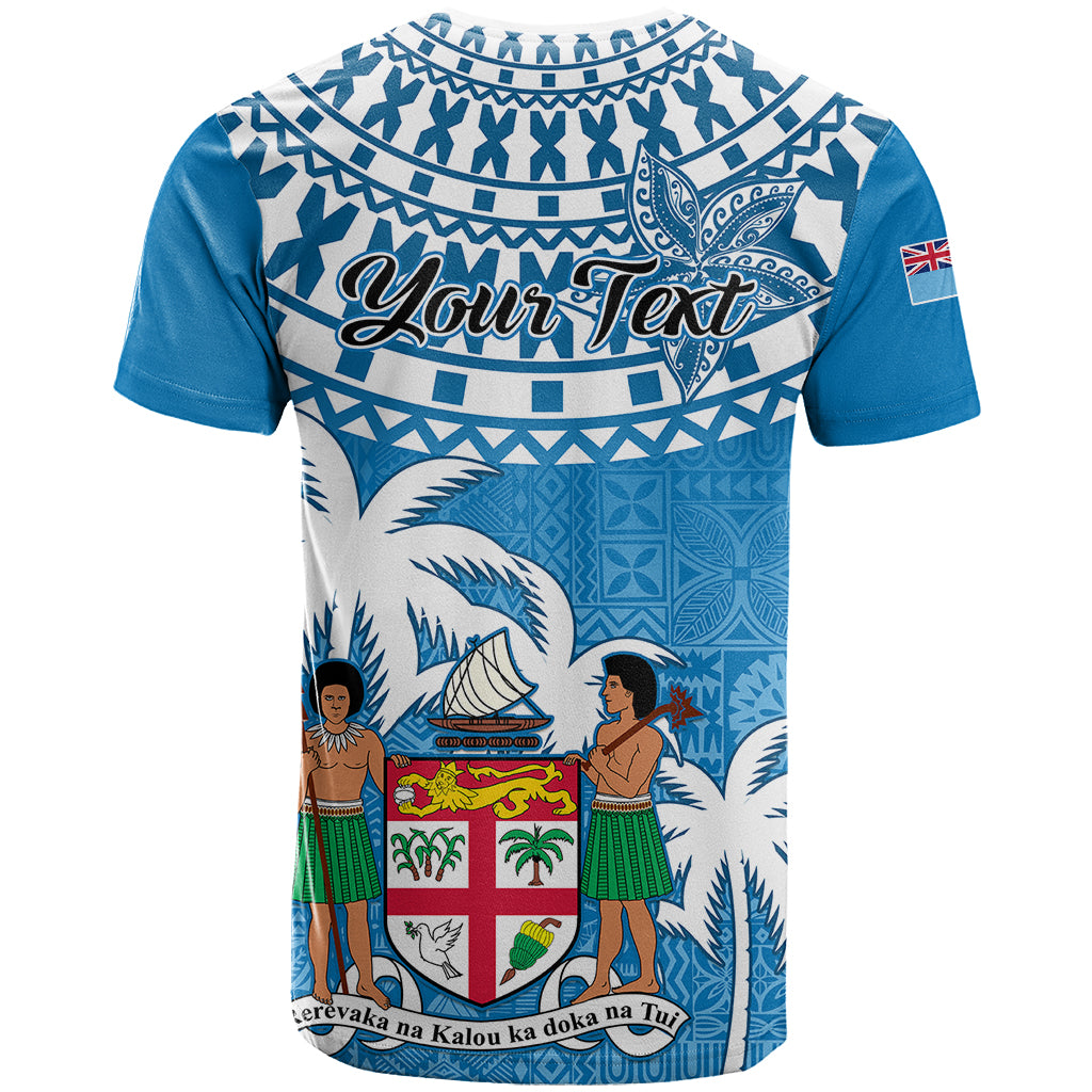 Personalised Fiji T Shirt Bula Fijian Tapa Pattern - Wonder Print Shop