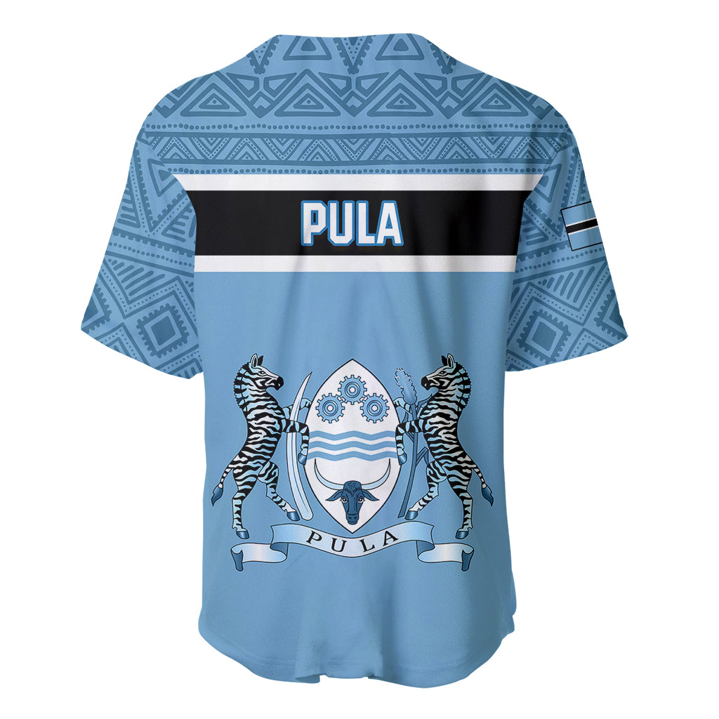 Botswana Baseball Jersey Tswana Pula African Pattern - Wonder Print Shop