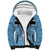 Botswana Sherpa Hoodie Tswana Pula African Pattern - Wonder Print Shop