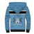 Botswana Sherpa Hoodie Tswana Pula African Pattern - Wonder Print Shop