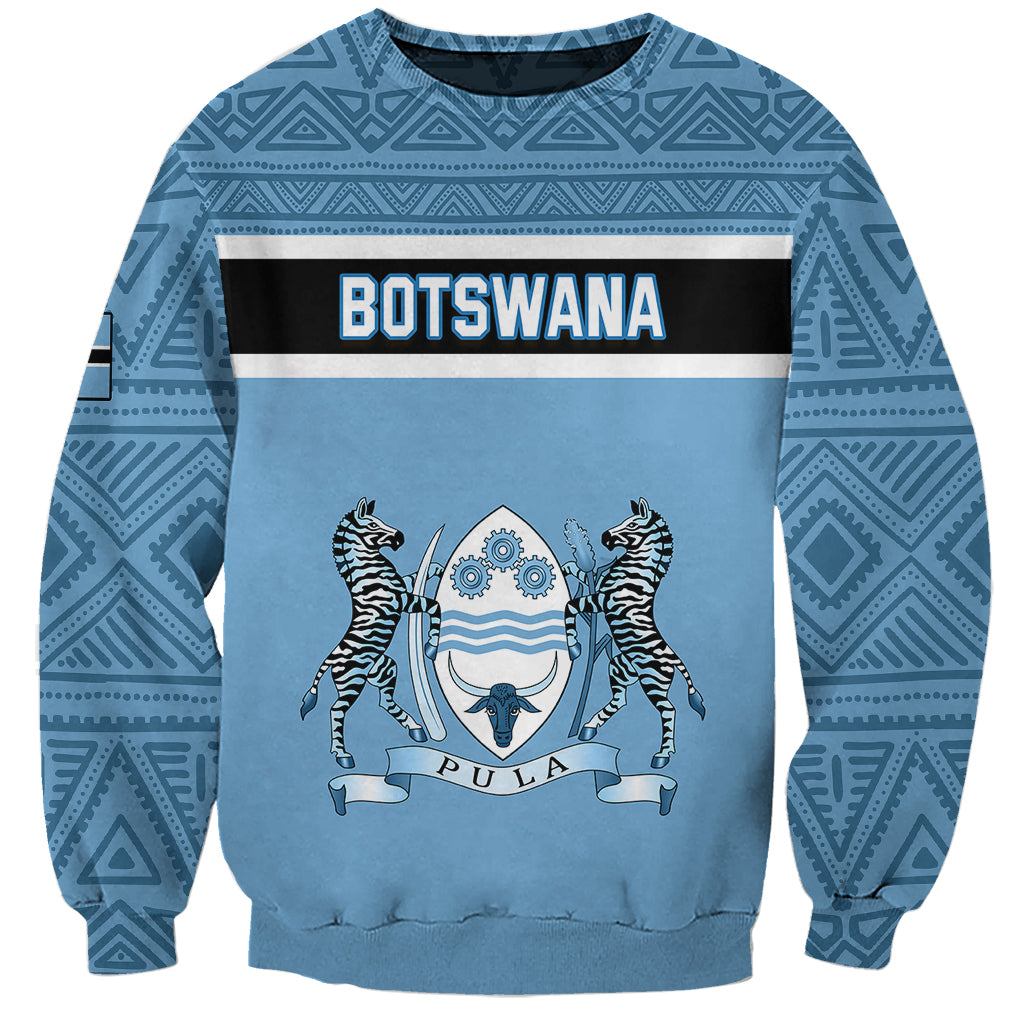 Botswana Sweatshirt Tswana Pula African Pattern - Wonder Print Shop
