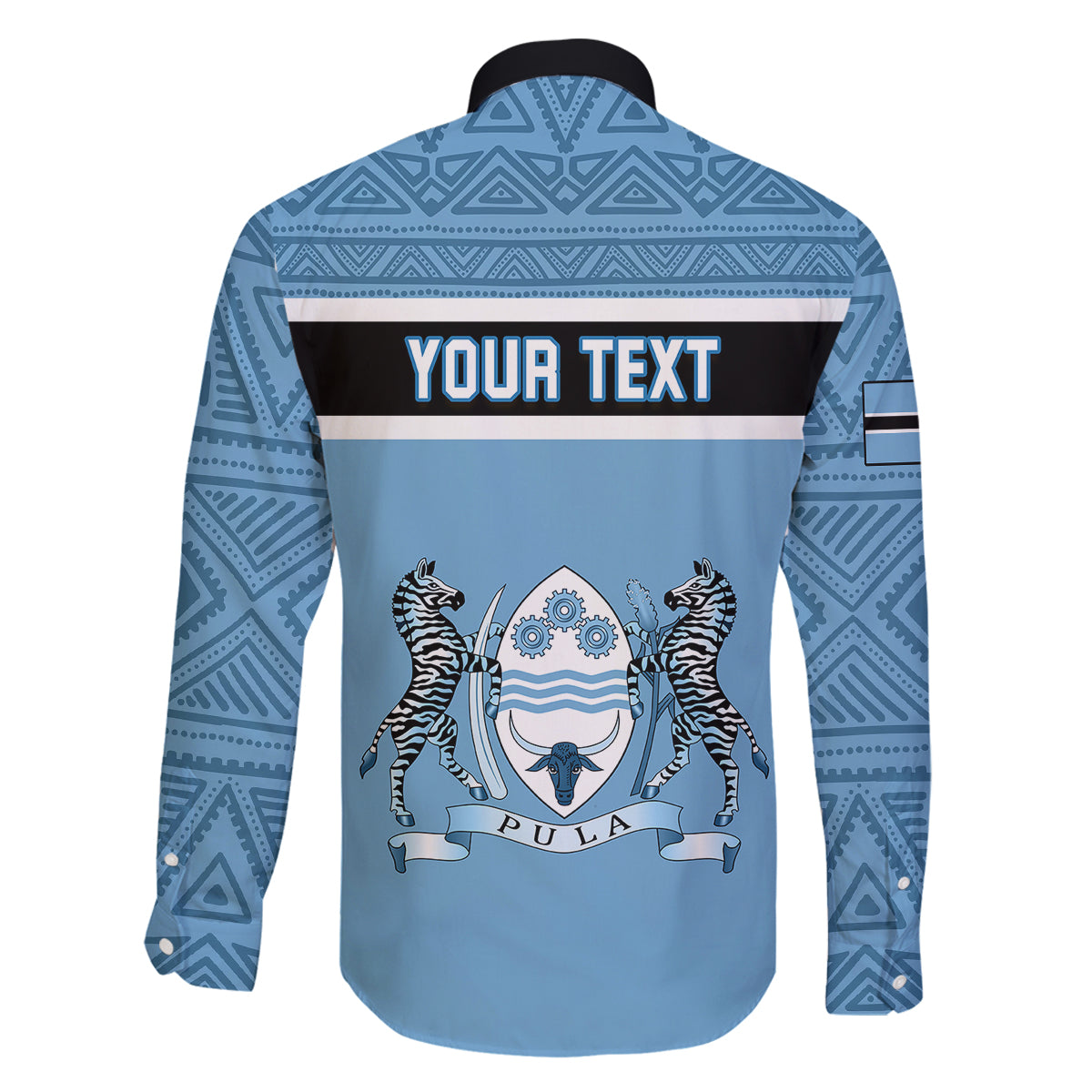 Personalised Botswana Family Matching Summer Maxi Dress and Hawaiian Shirt Tswana Pula African Pattern - Wonder Print Shop