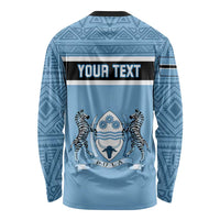 Personalised Botswana Long Sleeve Shirt Tswana Pula African Pattern LT01