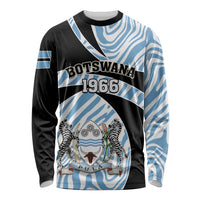 Botswana Independence Day Long Sleeve Shirt Lefatshe la Botswana Zebra Pattern LT01