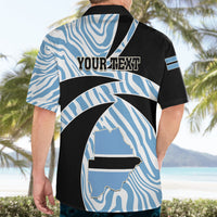 Personalised Botswana Independence Day Hawaiian Shirt Lefatshe la Botswana Zebra Pattern - Wonder Print Shop
