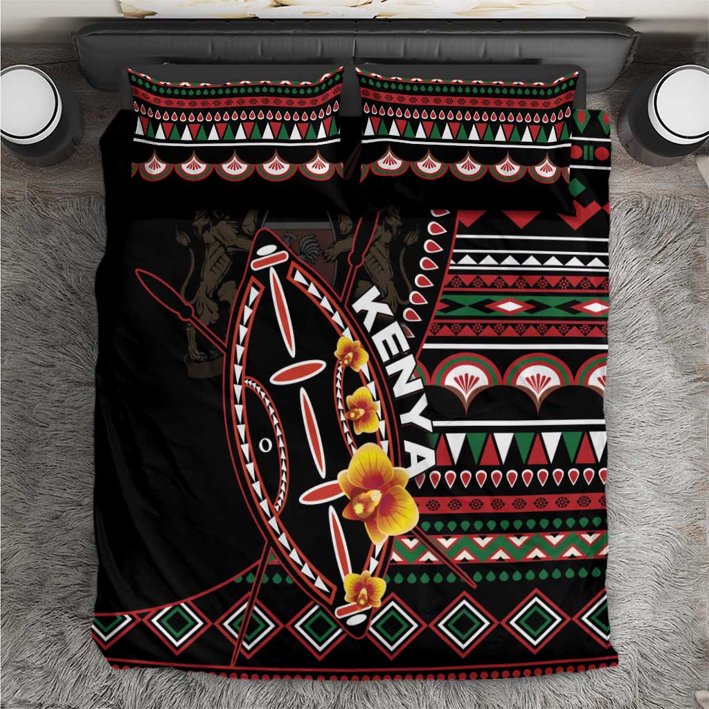 Kenya Bedding Set Jamhuri ya Kenya Shield - Wonder Print Shop