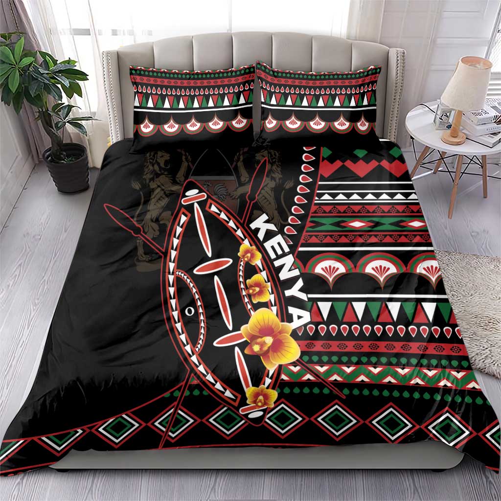 Kenya Bedding Set Jamhuri ya Kenya Shield - Wonder Print Shop