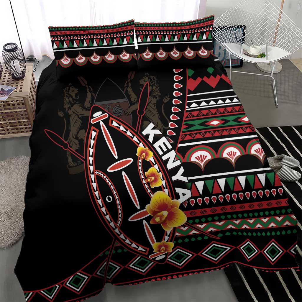 Kenya Bedding Set Jamhuri ya Kenya Shield - Wonder Print Shop