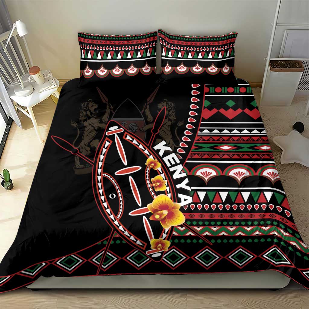 Kenya Bedding Set Jamhuri ya Kenya Shield - Wonder Print Shop