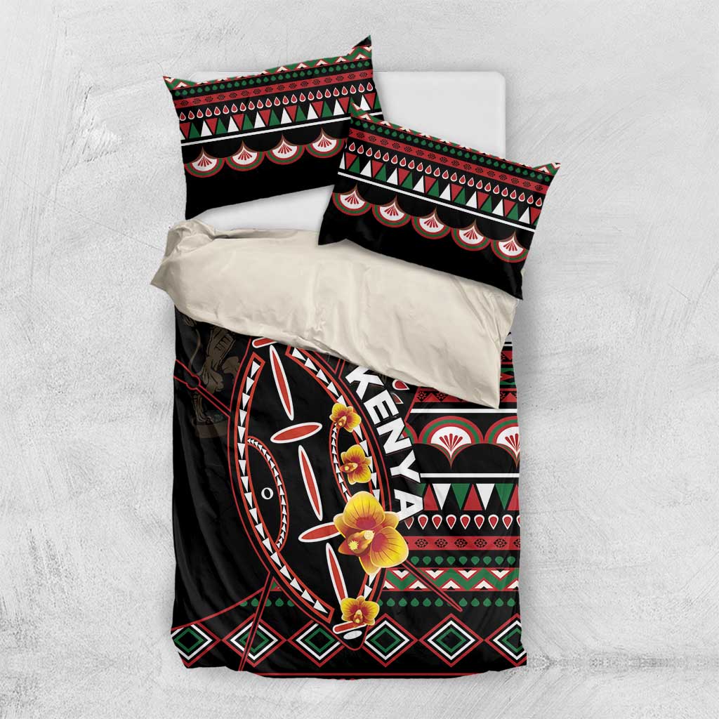 Kenya Bedding Set Jamhuri ya Kenya Shield - Wonder Print Shop