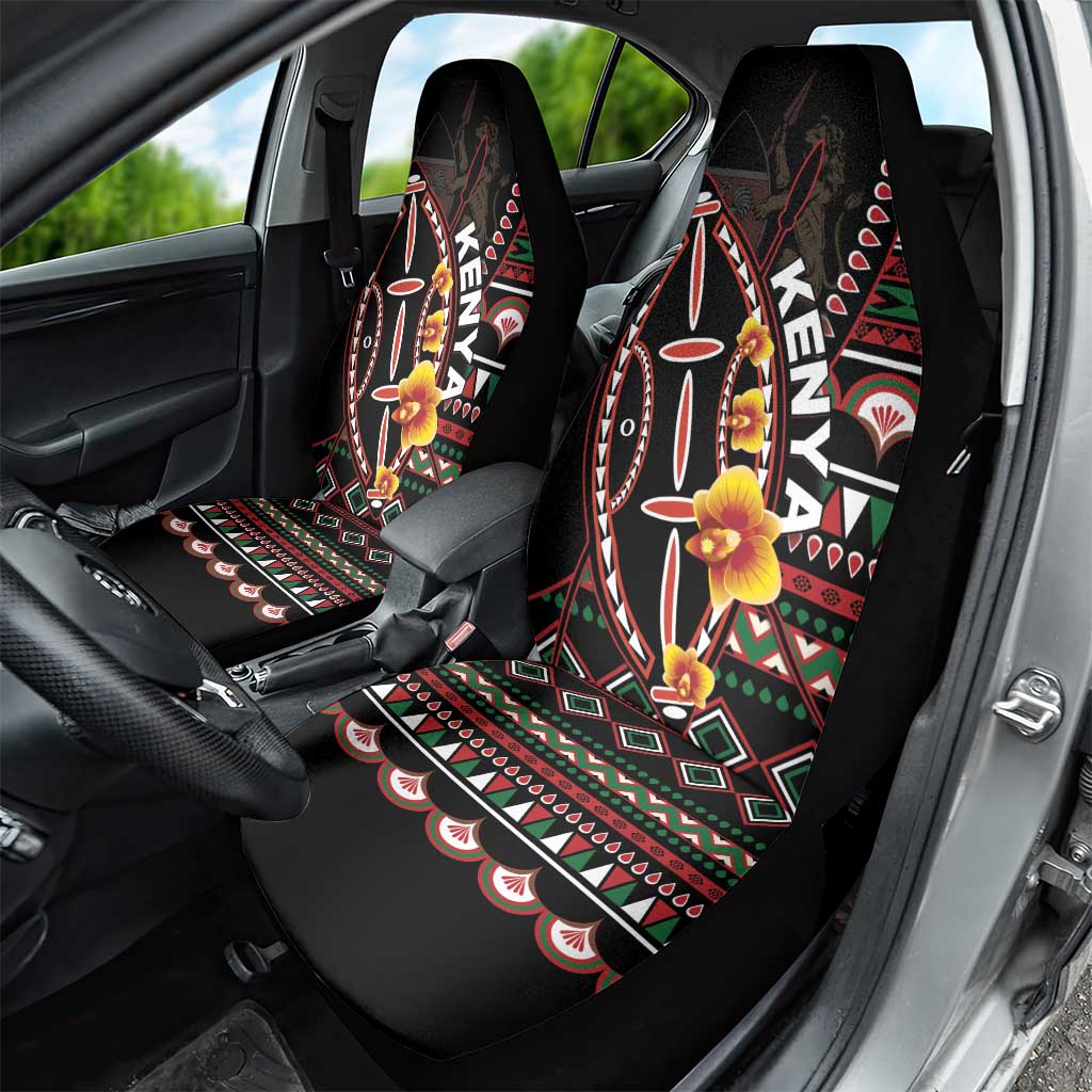 Kenya Car Seat Cover Jamhuri ya Kenya Shield - Wonder Print Shop