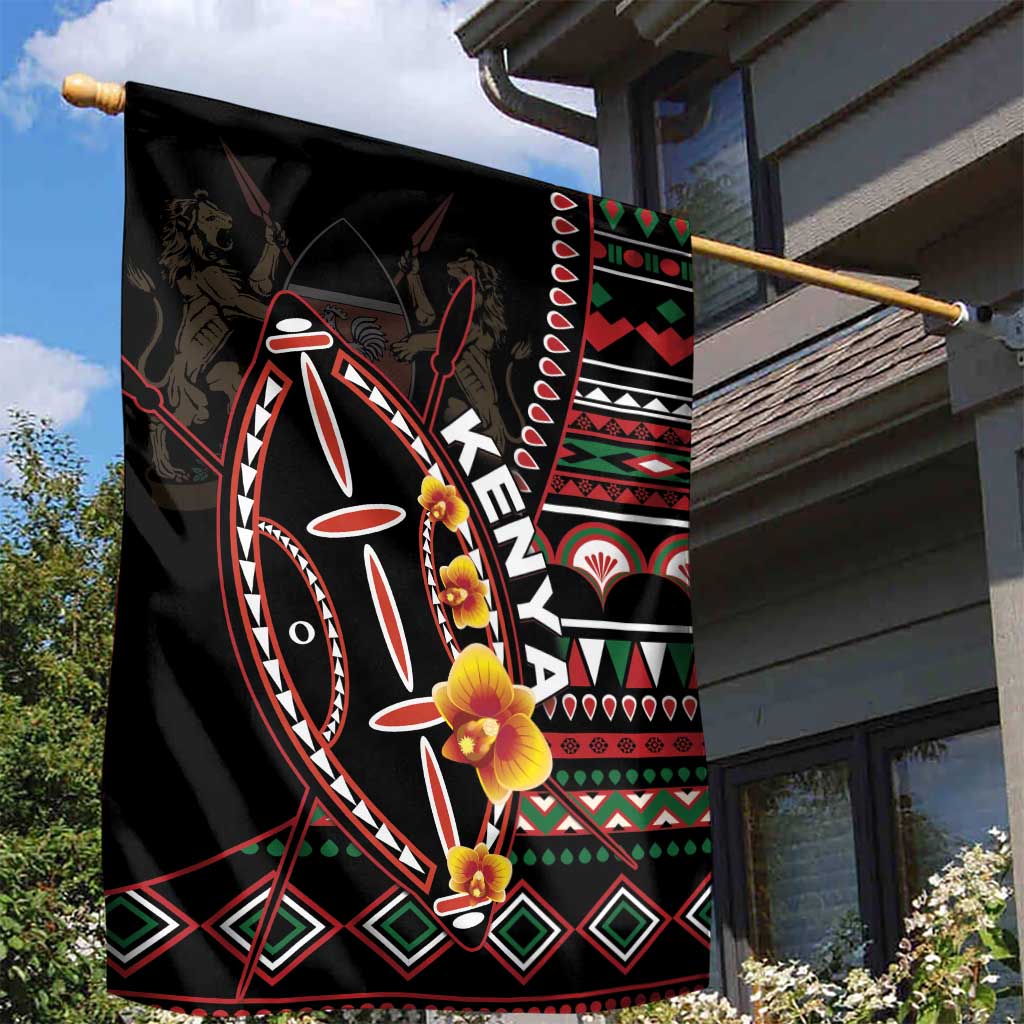 Kenya Garden Flag Jamhuri ya Kenya Shield - Wonder Print Shop