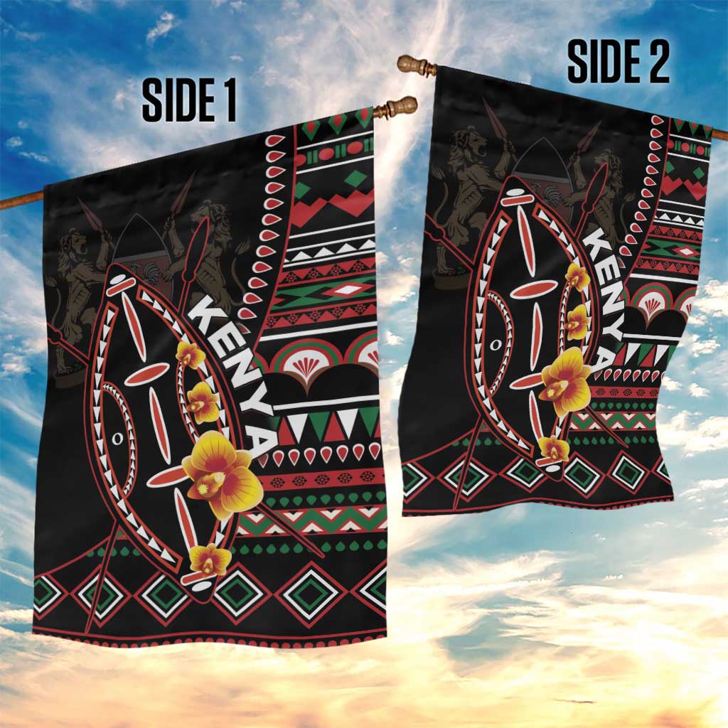 Kenya Garden Flag Jamhuri ya Kenya Shield - Wonder Print Shop
