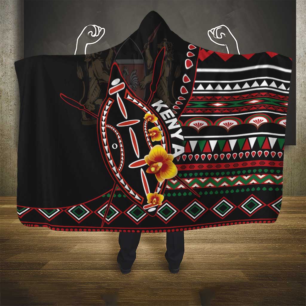 Kenya Hooded Blanket Jamhuri ya Kenya Shield