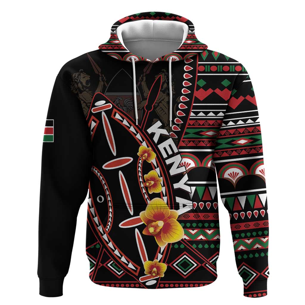 Personalized Kenya Hoodie Jamhuri ya Kenya Shield - Wonder Print Shop