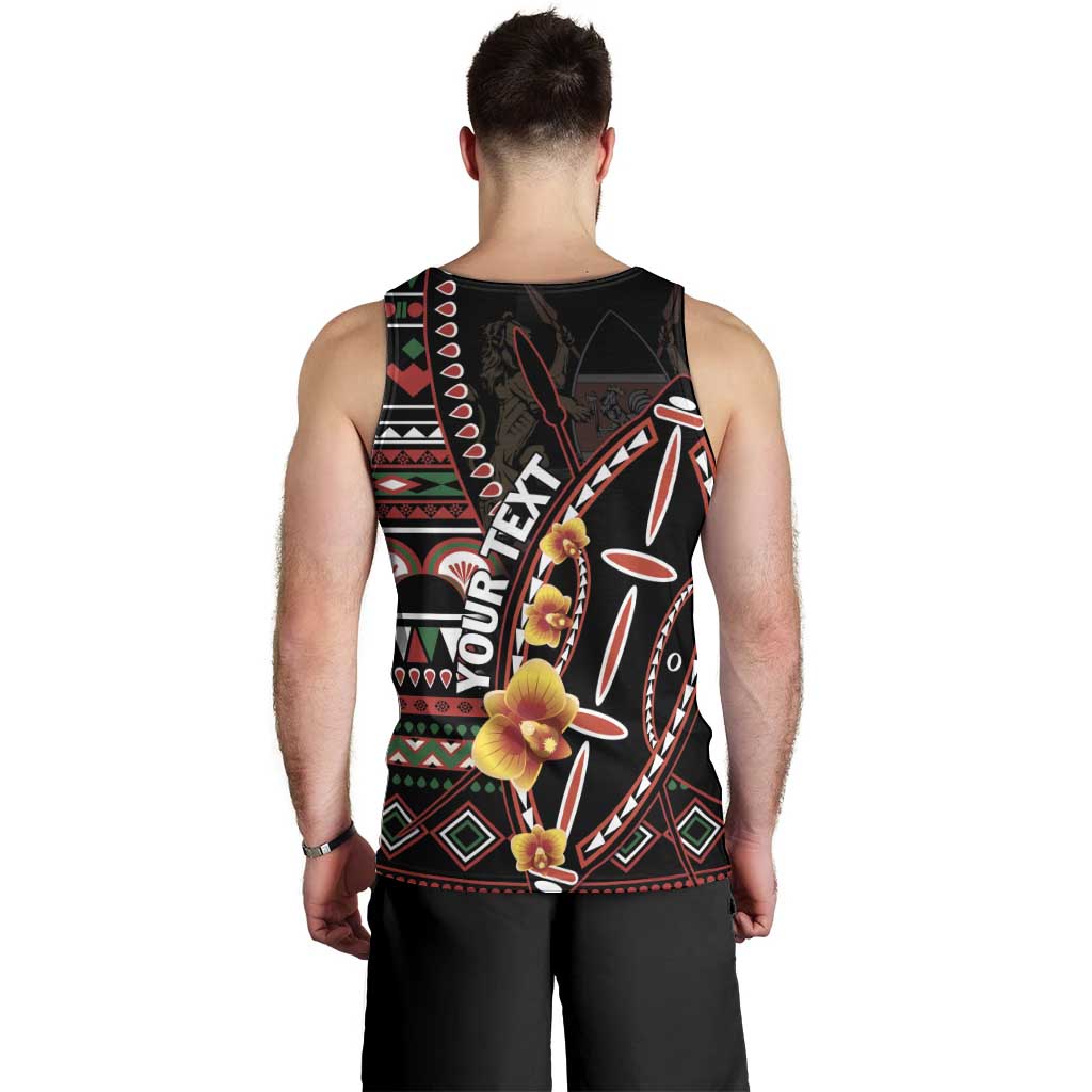 Personalized Kenya Men Tank Top Jamhuri ya Kenya Shield - Wonder Print Shop