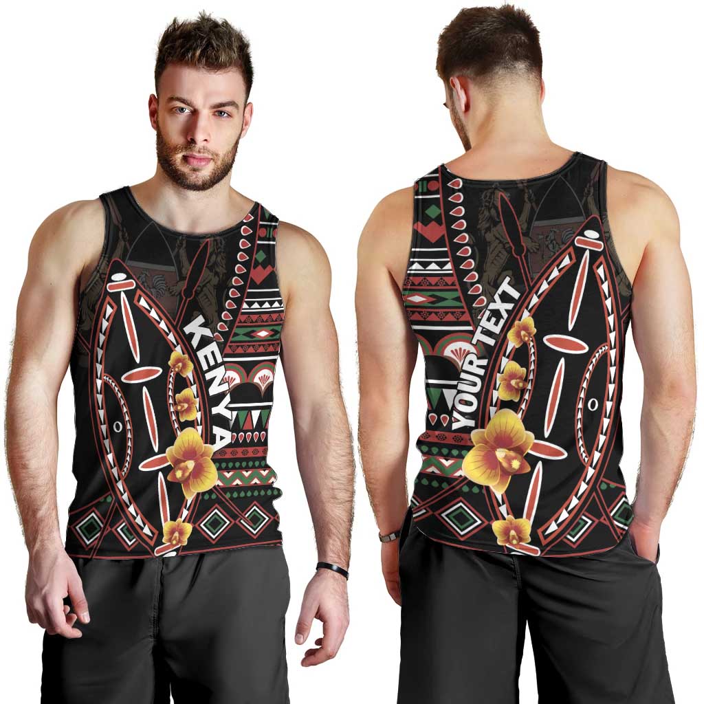 Personalized Kenya Men Tank Top Jamhuri ya Kenya Shield - Wonder Print Shop