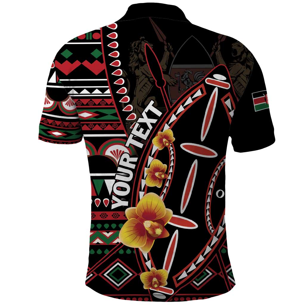 Personalized Kenya Polo Shirt Jamhuri ya Kenya Shield - Wonder Print Shop