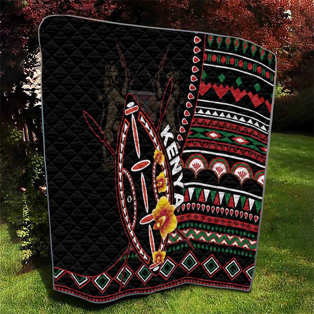 Kenya Quilt Jamhuri ya Kenya Shield - Wonder Print Shop
