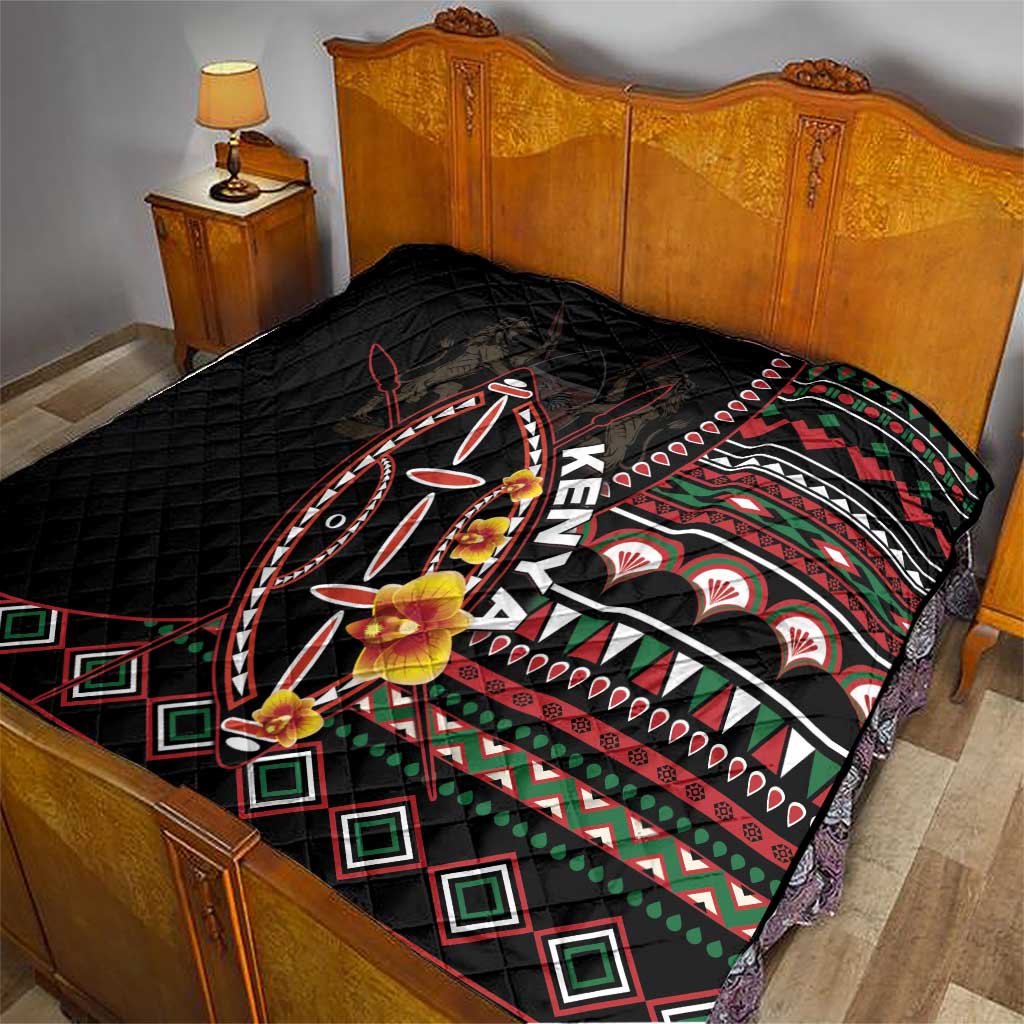 Kenya Quilt Jamhuri ya Kenya Shield - Wonder Print Shop