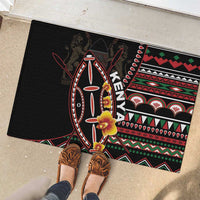 Kenya Rubber Doormat Jamhuri ya Kenya Shield - Wonder Print Shop