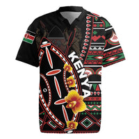 Personalized Kenya Rugby Jersey Jamhuri ya Kenya Shield - Wonder Print Shop