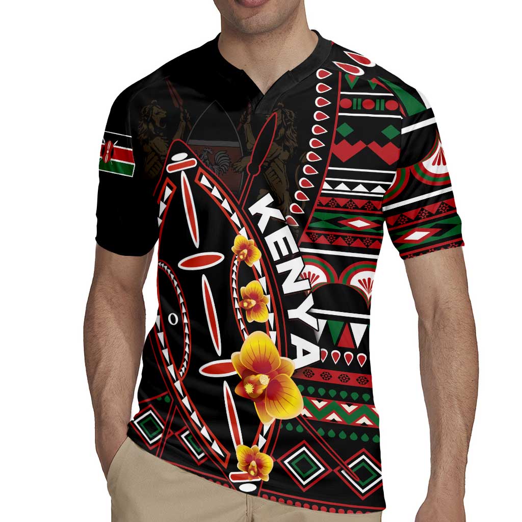 Personalized Kenya Rugby Jersey Jamhuri ya Kenya Shield - Wonder Print Shop