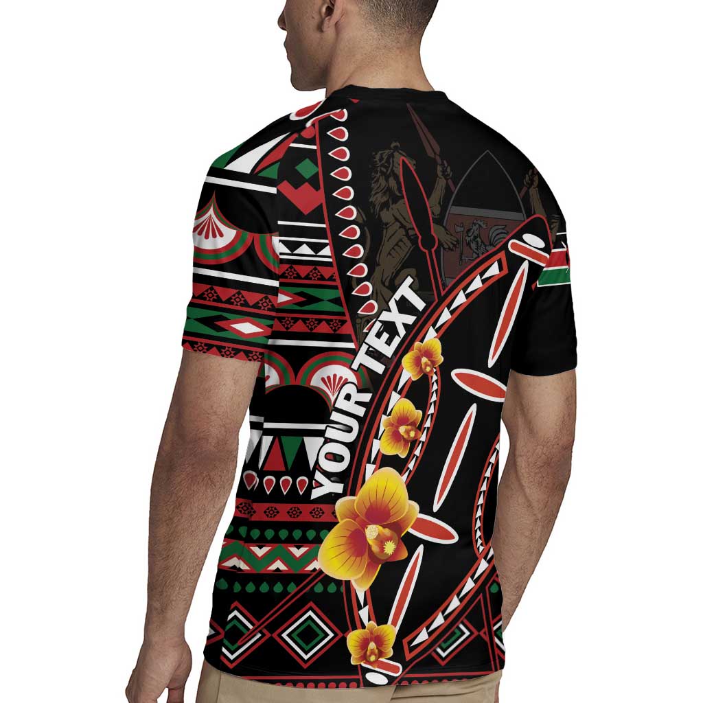 Personalized Kenya Rugby Jersey Jamhuri ya Kenya Shield - Wonder Print Shop
