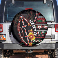 Kenya Spare Tire Cover Jamhuri ya Kenya Shield - Wonder Print Shop