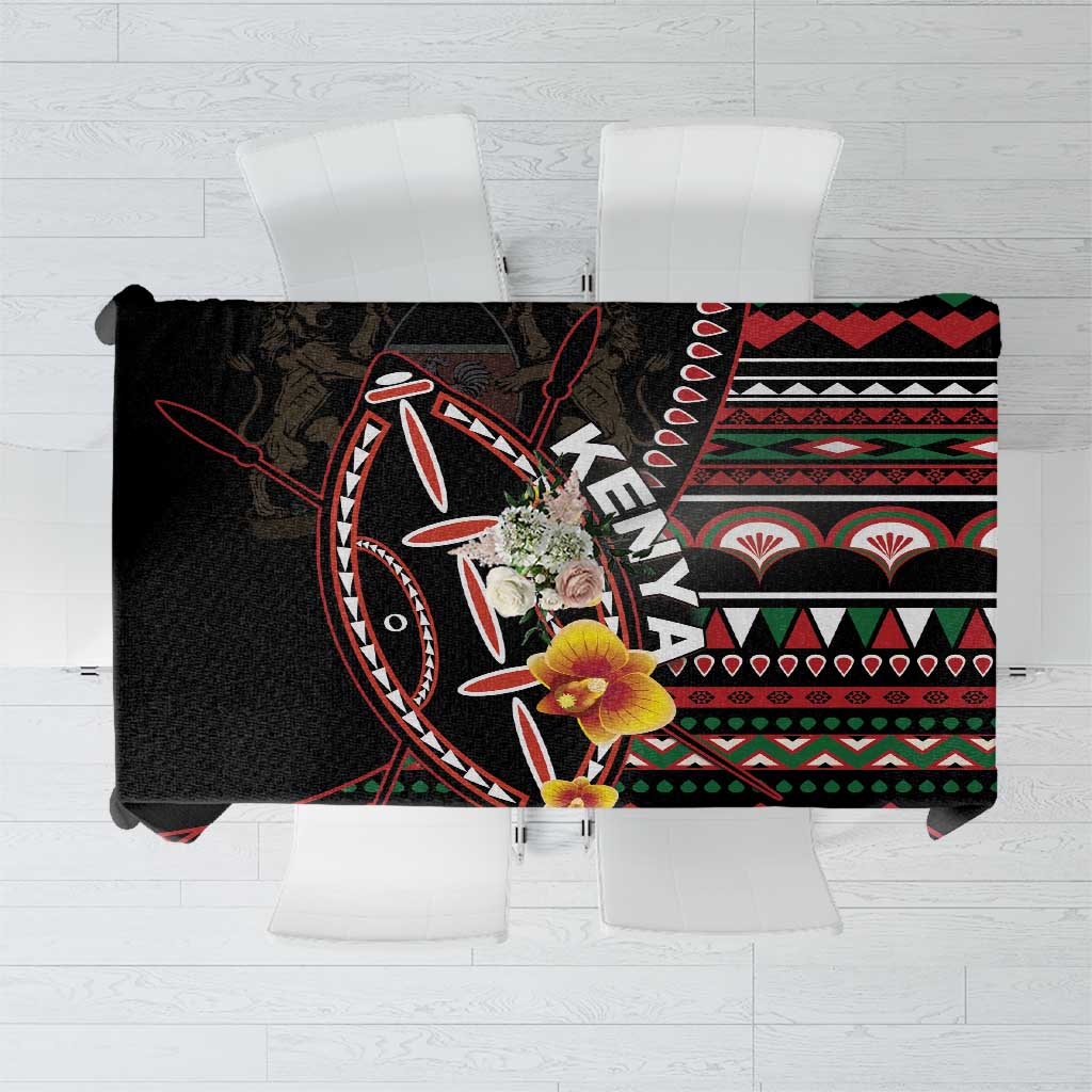 Kenya Tablecloth Jamhuri ya Kenya Shield - Wonder Print Shop