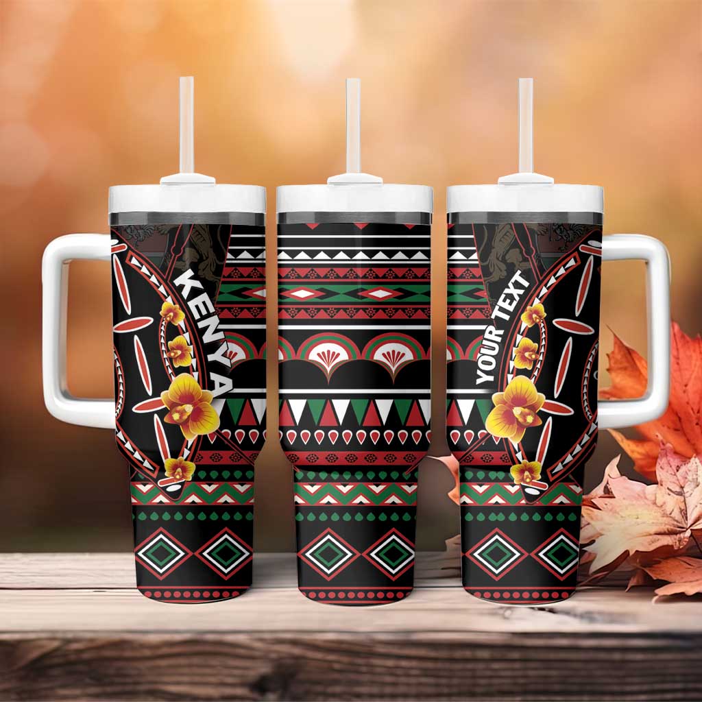 Personalized Kenya Tumbler With Handle Jamhuri ya Kenya Shield - Wonder Print Shop