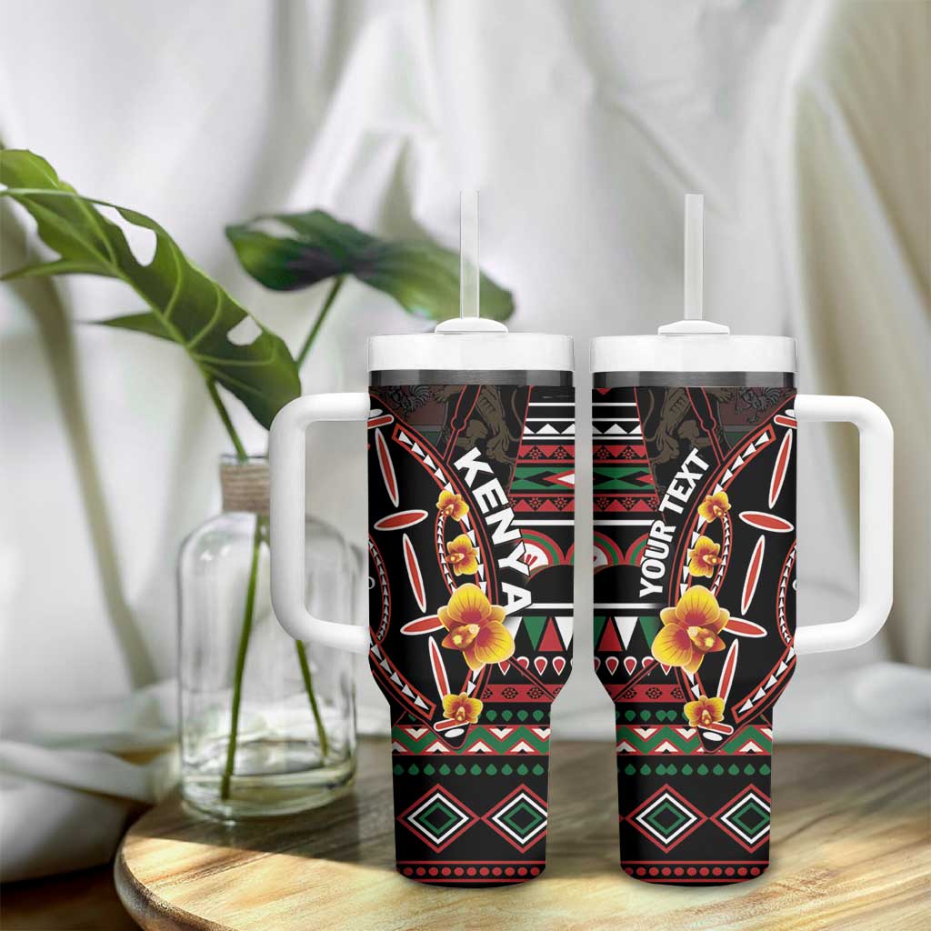 Personalized Kenya Tumbler With Handle Jamhuri ya Kenya Shield - Wonder Print Shop