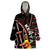 Personalized Kenya Wearable Blanket Hoodie Jamhuri ya Kenya Shield - Wonder Print Shop