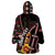Personalized Kenya Wearable Blanket Hoodie Jamhuri ya Kenya Shield - Wonder Print Shop