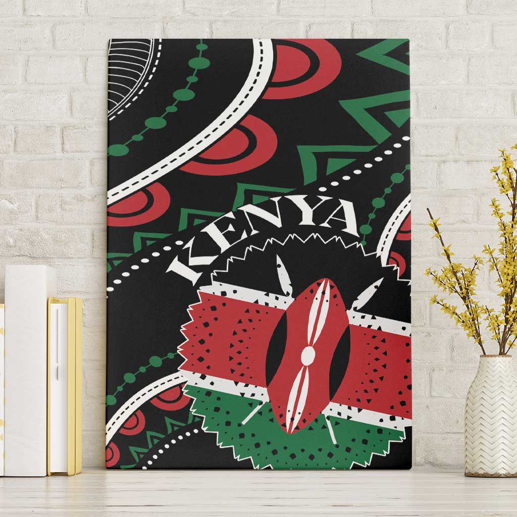 Kenya Canvas Wall Art Harambee African Pattern - Wonder Print Shop