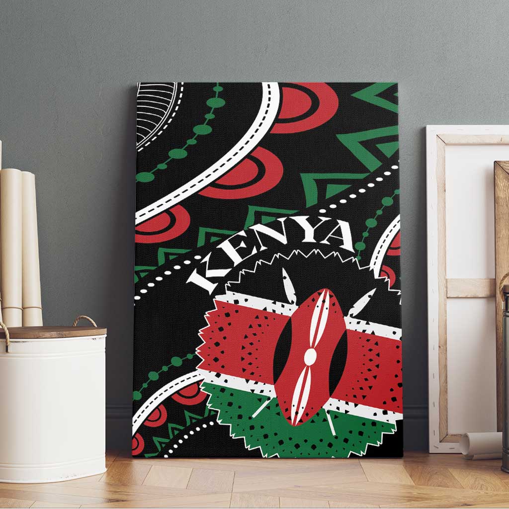 Kenya Canvas Wall Art Harambee African Pattern - Wonder Print Shop