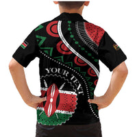 Personalized Kenya Family Matching Mermaid Dress and Hawaiian Shirt Harambee African Pattern - Wonder Print Shop