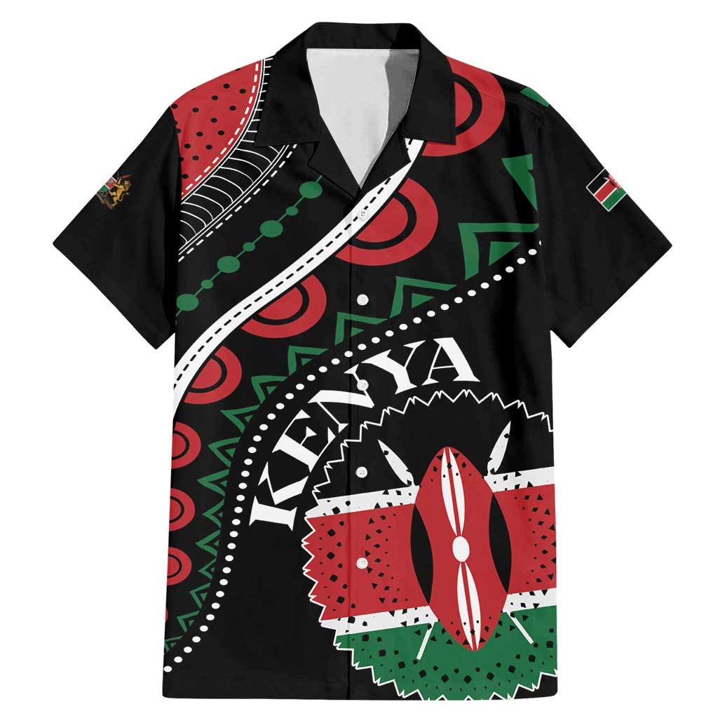 Personalized Kenya Family Matching Mermaid Dress and Hawaiian Shirt Harambee African Pattern - Wonder Print Shop