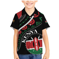 Personalized Kenya Family Matching Mermaid Dress and Hawaiian Shirt Harambee African Pattern - Wonder Print Shop