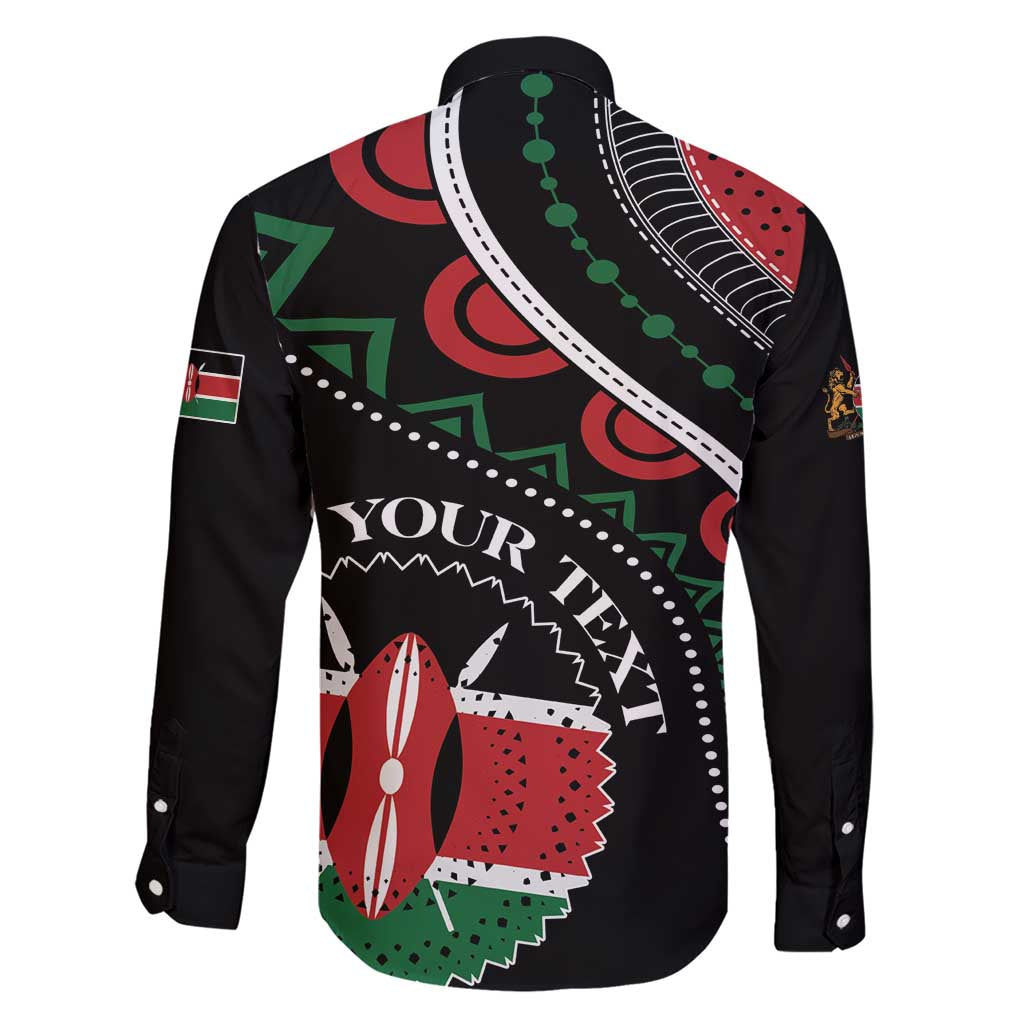 Personalized Kenya Family Matching Short Sleeve Bodycon Dress and Hawaiian Shirt Harambee African Pattern - Wonder Print Shop