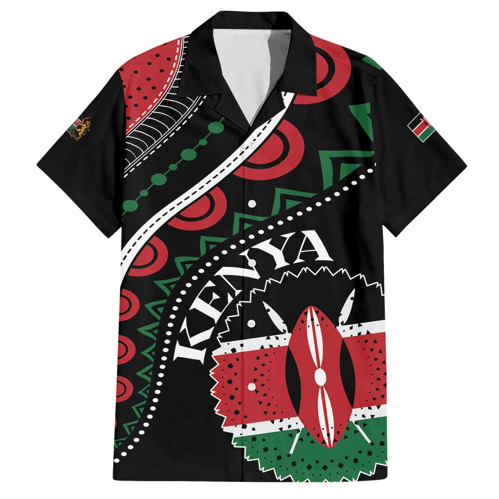 Personalized Kenya Family Matching Tank Maxi Dress and Hawaiian Shirt Harambee African Pattern - Wonder Print Shop