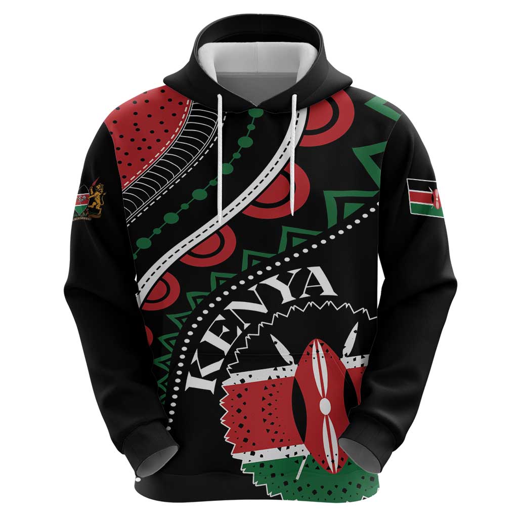 Personalized Kenya Hoodie Harambee African Pattern - Wonder Print Shop