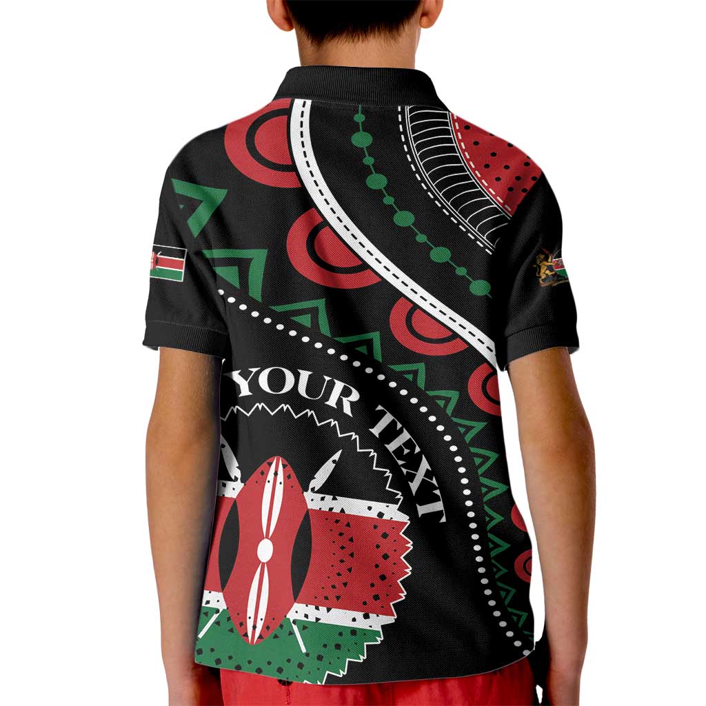 Personalized Kenya Kid Polo Shirt Harambee African Pattern - Wonder Print Shop