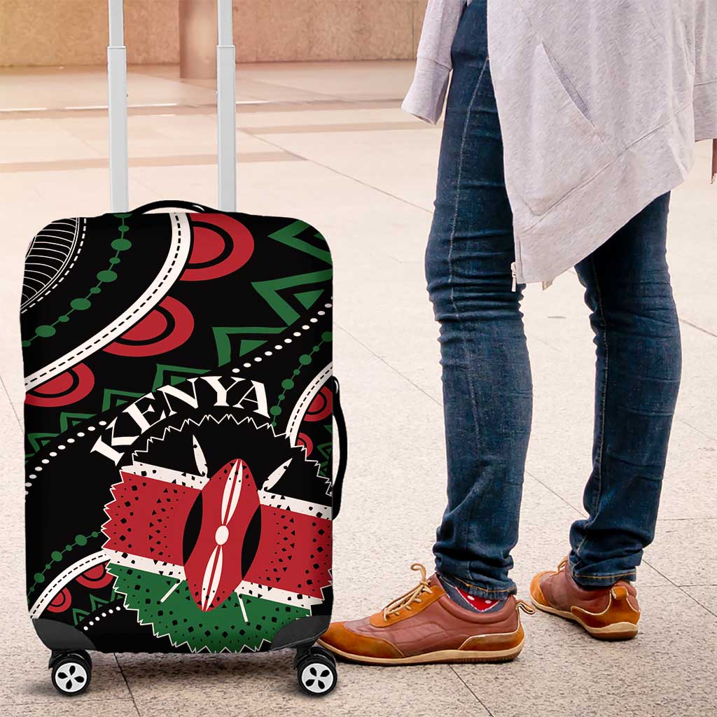 Kenya Luggage Cover Harambee African Pattern - Wonder Print Shop
